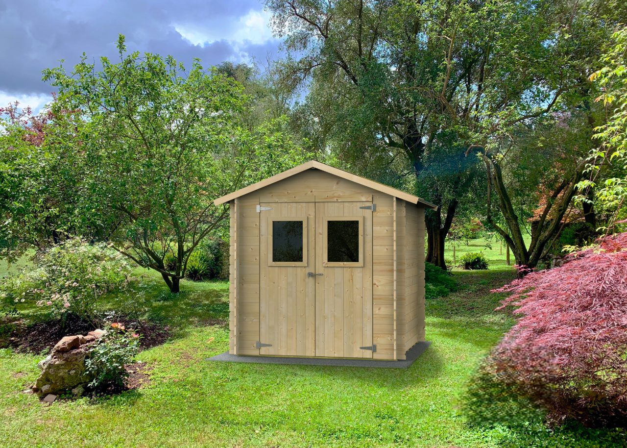 Casetta in Legno Hobby 198x198 cm – Kit Montaggio Incluso
