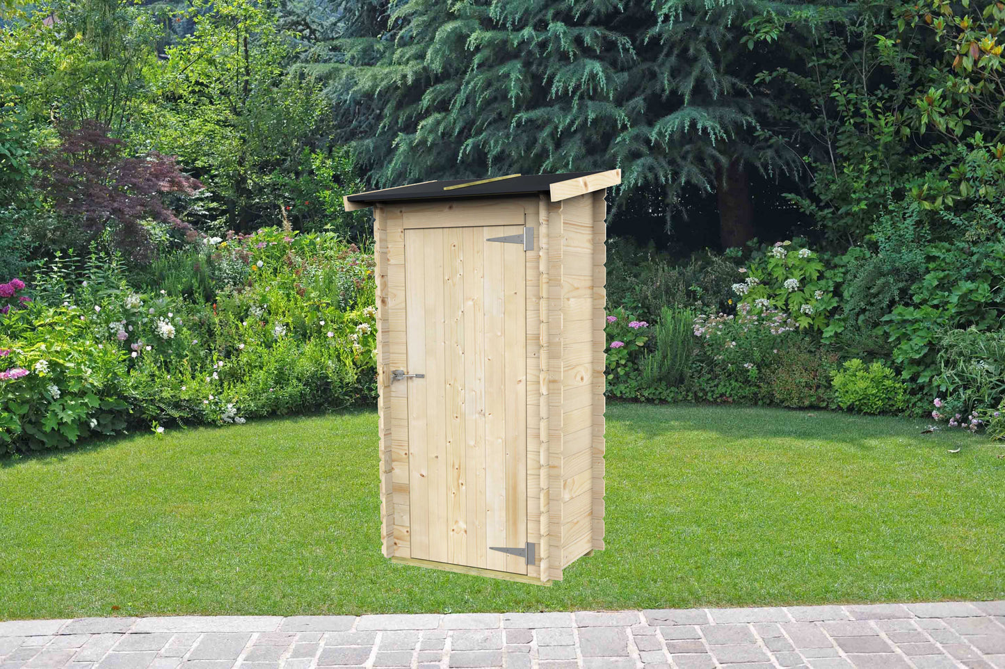 Casetta in legno Arturo addossata 98x64 cm – Kit Montaggio Incluso