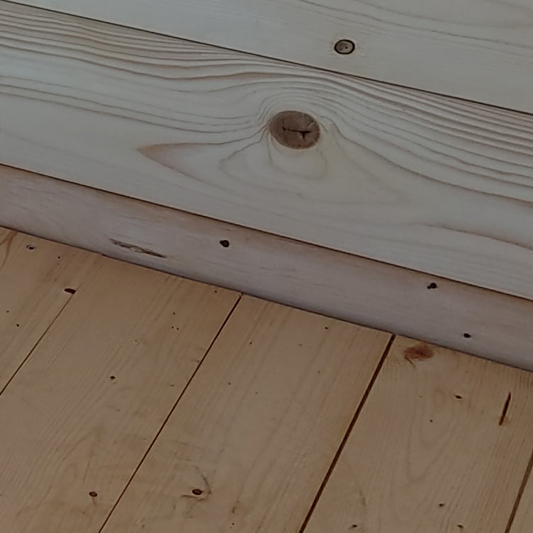 Casetta in legno Arturo addossata 98x64 cm – Kit Montaggio Incluso
