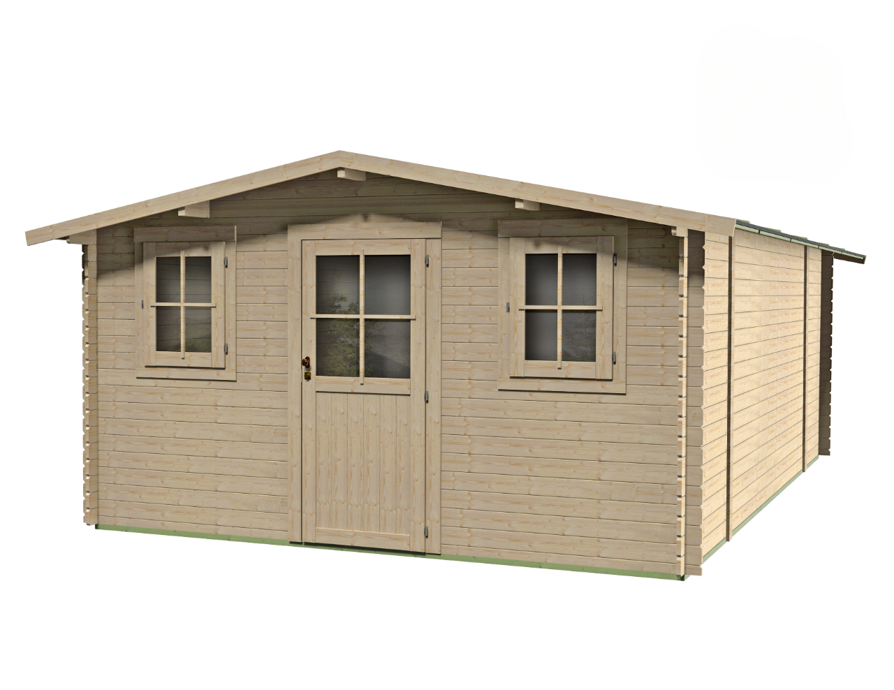 Casetta in legno Dublino Express 398x496 cm – Kit Montaggio Incluso