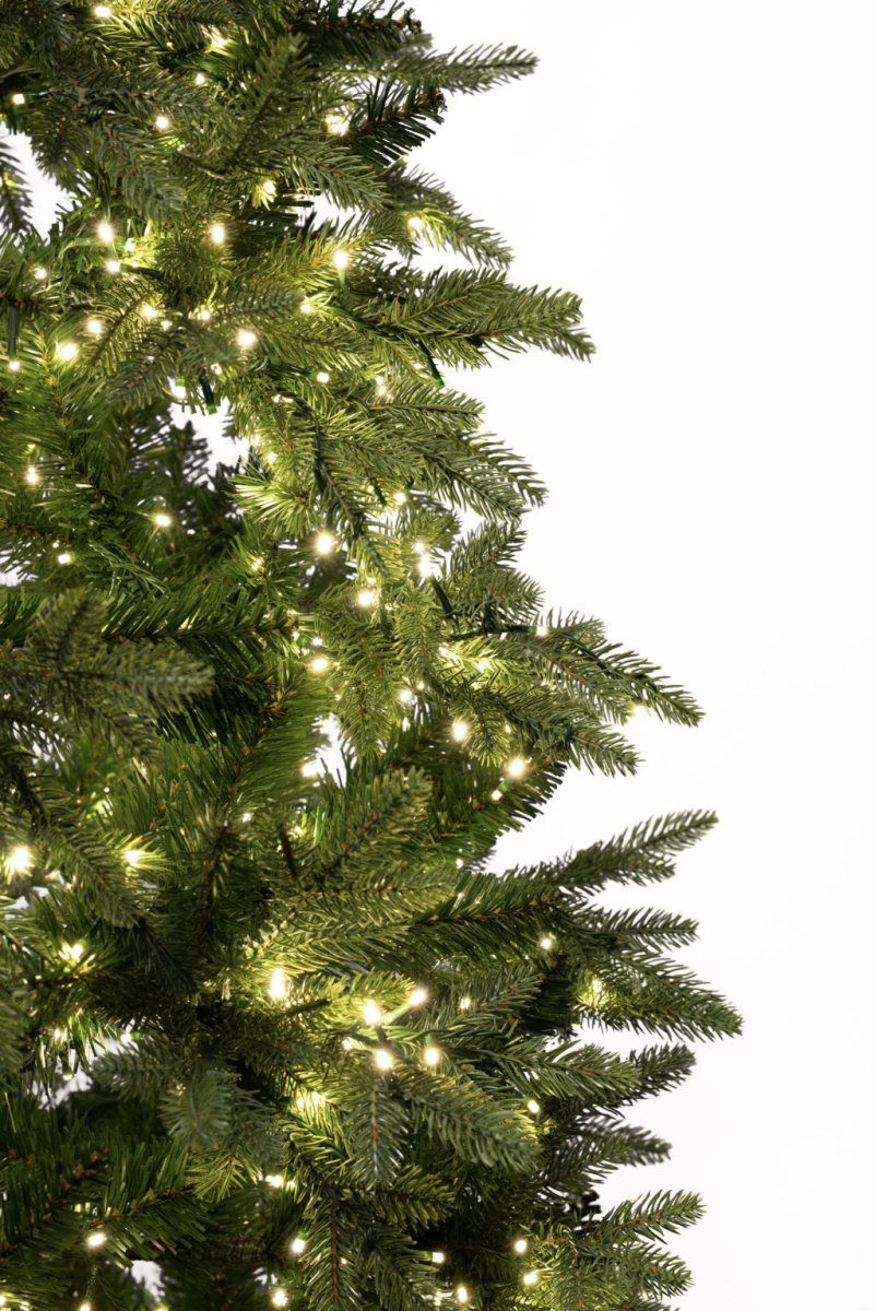 Albero di Natale Deneb Slim verde con LED integrati in polietilene – foto 7