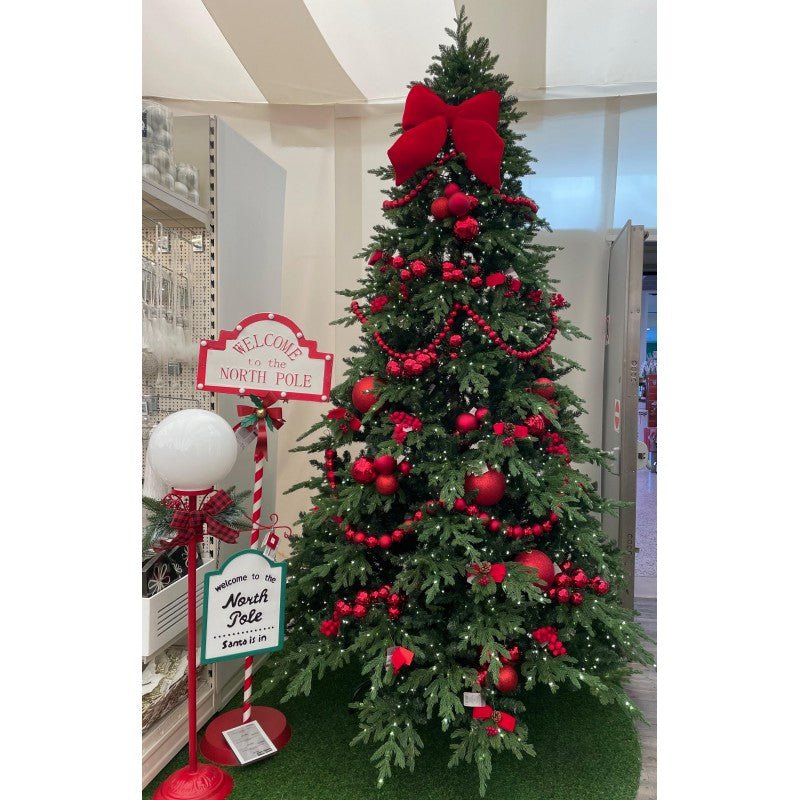 Albero di Natale Castore con luci LED integrate accese – foto 8