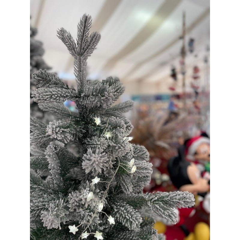 Albero di Natale Cogne slim innevato con floccatura effetto neve – foto 11