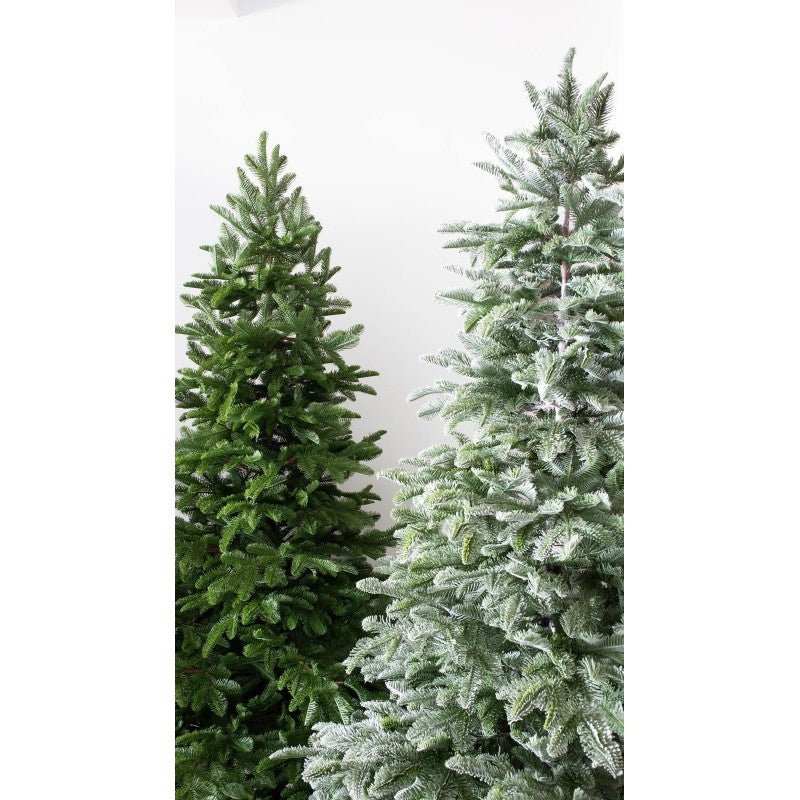 Albero di Natale Moena Slim innevato con tronco – foto 11