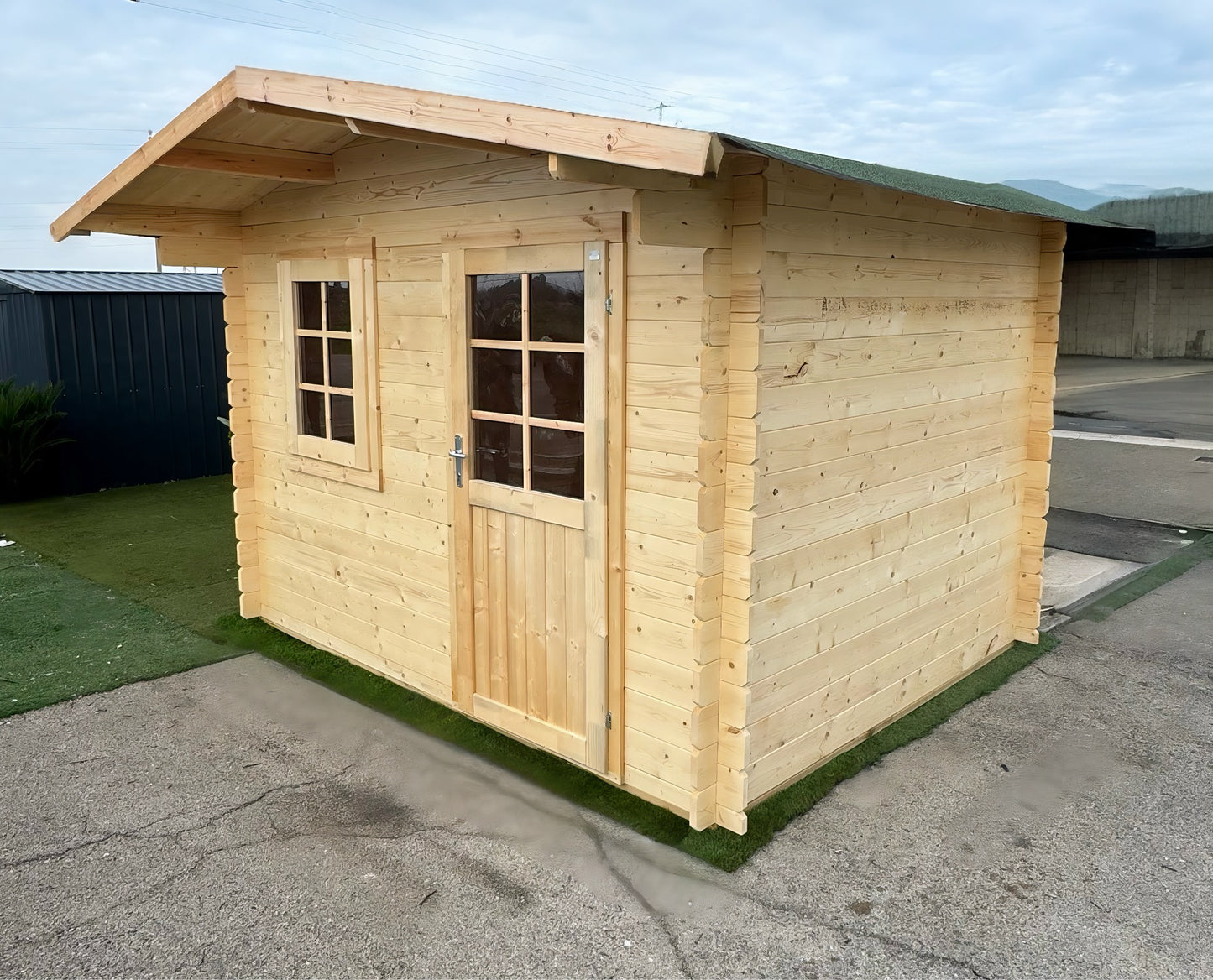 Casetta in legno Flower 320x260 cm – Blockhaus 28 mm