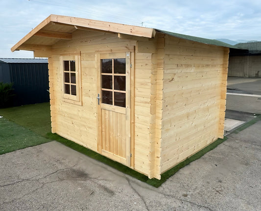 Casetta in legno Flower 320x260 cm – Blockhaus 28 mm