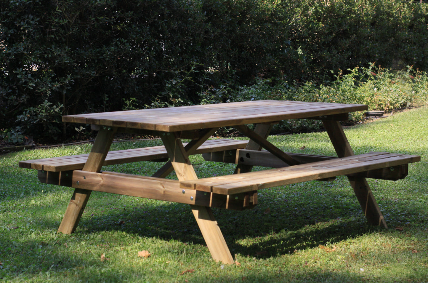 Tavolo Pic Nic  Easy impregnato 178x154xh72  cm – Kit Montaggio Incluso