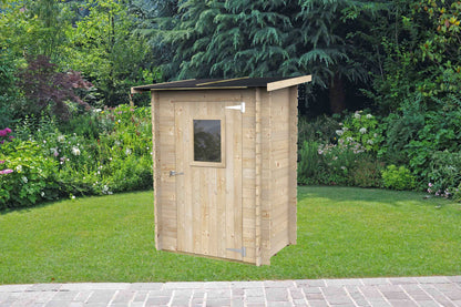 Casetta in Legno Hobby Monofalda addossata 146x98 cm – Kit Montaggio Incluso