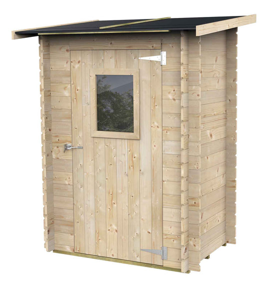 Casetta in Legno Hobby Monofalda addossata 146x98 cm – Kit Montaggio Incluso