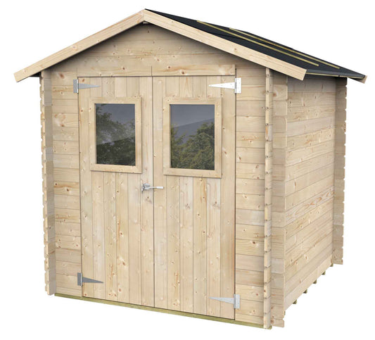 Casetta in Legno Hobby 198x198 cm – Kit Montaggio Incluso