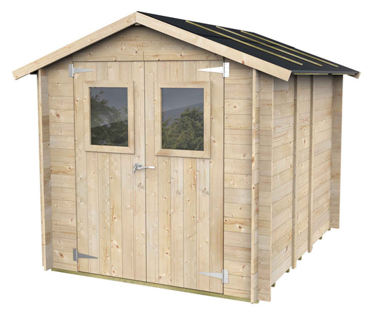 Casetta in Legno Hobby 198x248 cm – Kit Montaggio Incluso
