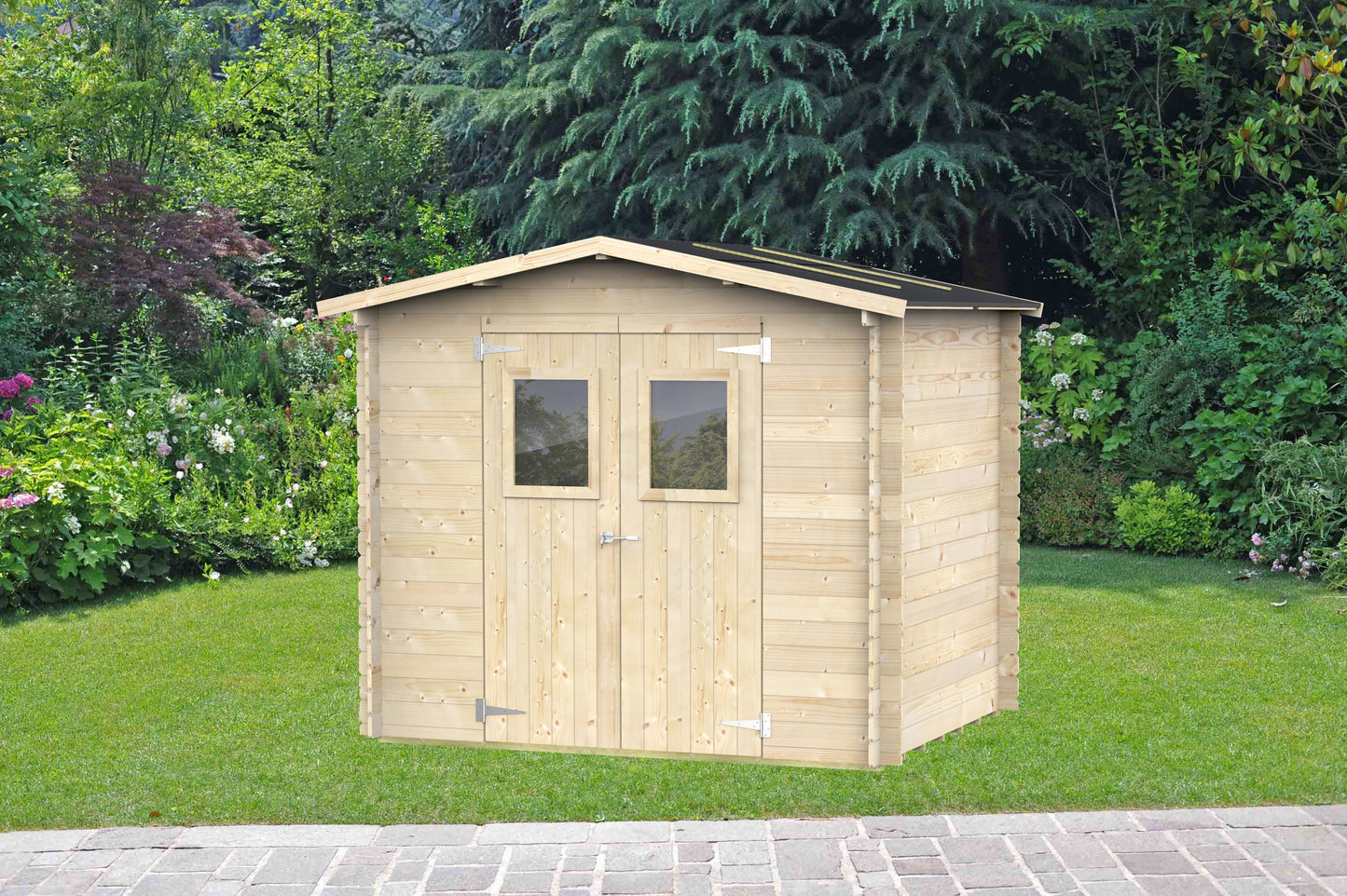Casetta in Legno Hobby 248x198 cm – Kit Montaggio Incluso