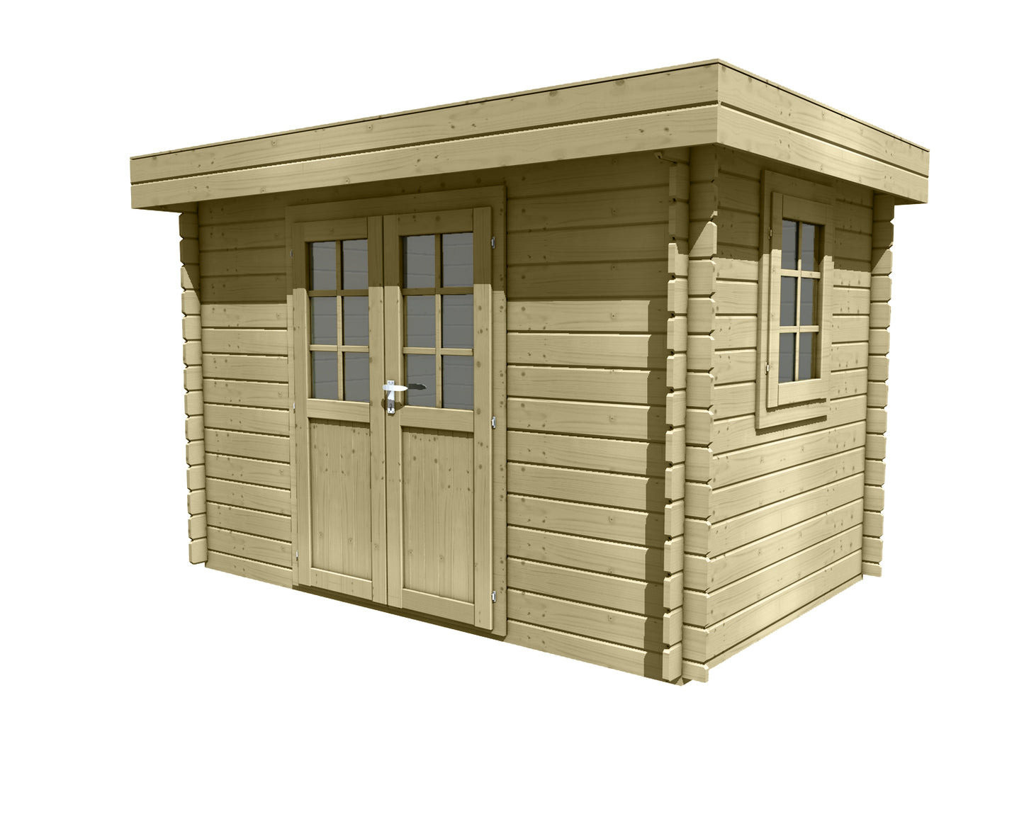 Casetta in legno Flower 320x220 cm – Blockhaus 28 mm