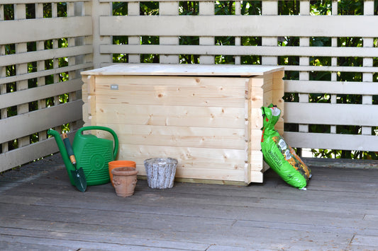Cassapanca Giunone 98x60xh56 cm porta utensili da giardino