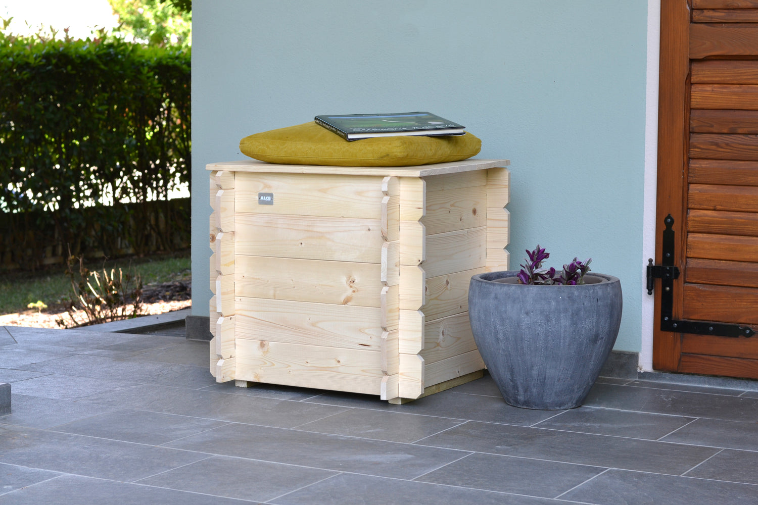 Cassapanca Gaia Dim. 60x60xh56 cm porta cuscini