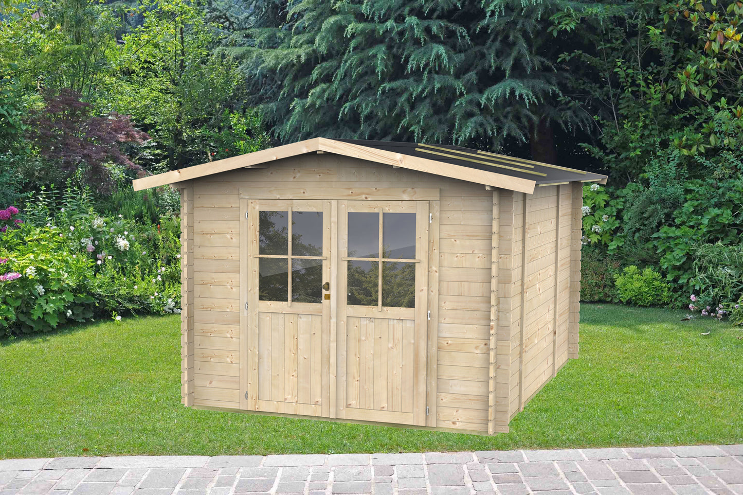 Casetta in legno Opera 249x249 cm – Kit Montaggio Incluso