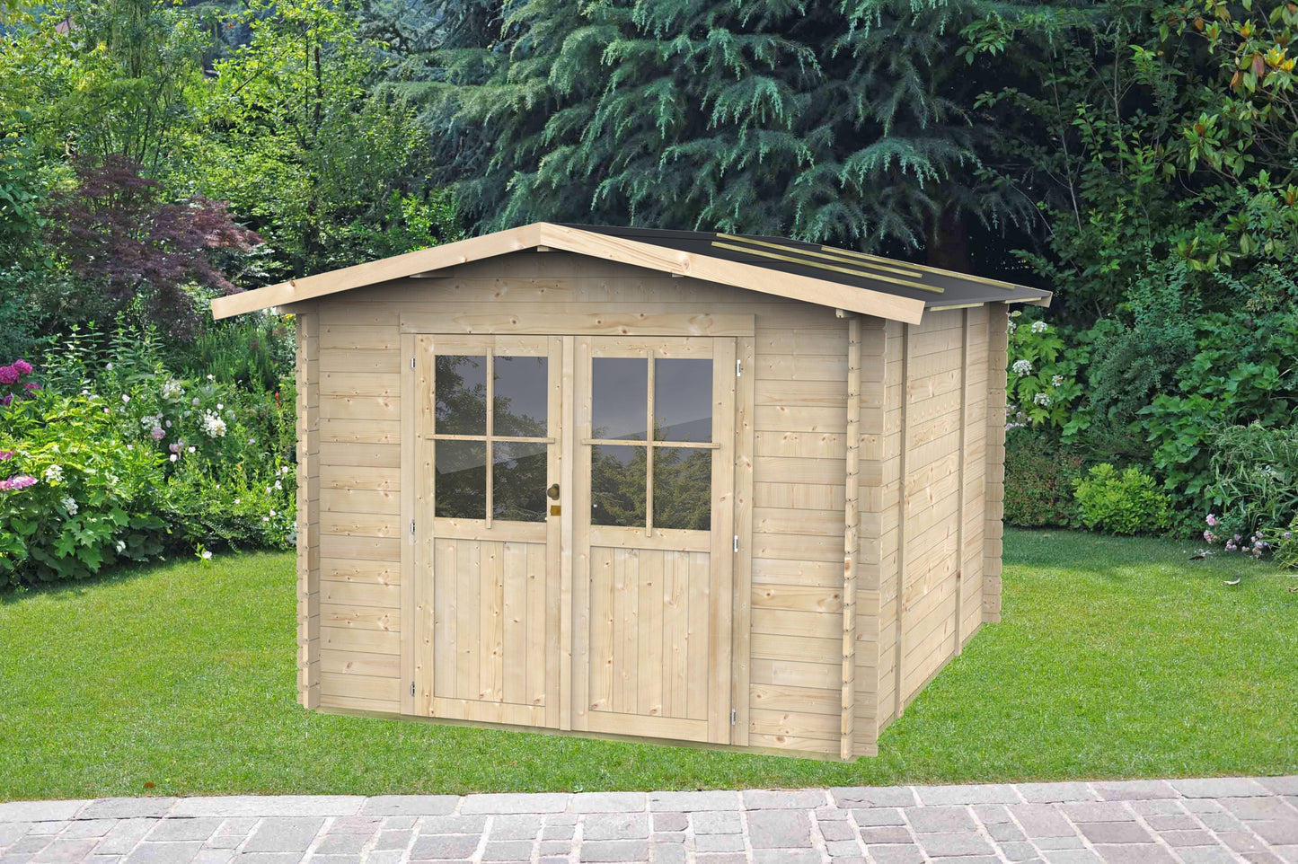 Casetta in legno Opera 296x249 cm – Kit Montaggio Incluso