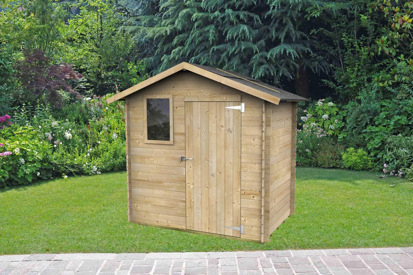 Casetta in legno Livia 198x130 cm – Kit Montaggio Incluso