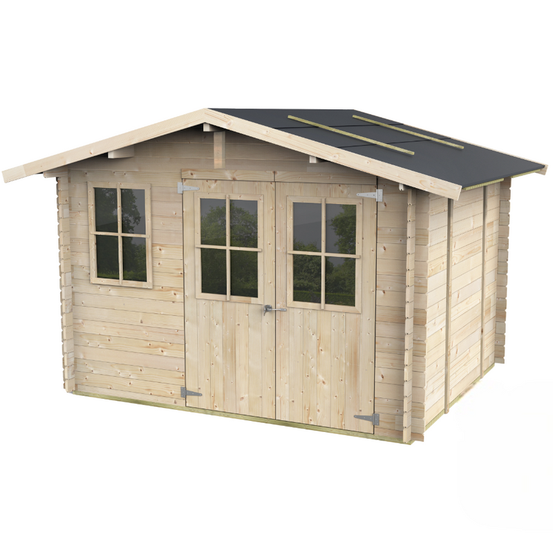 Casetta in legno Cortona Express 296x249 cm – Kit Montaggio Incluso
