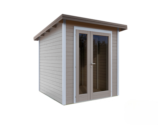 Casetta in legno Nike 200x250 cm – Pareti 25 mm – Colore Cipria