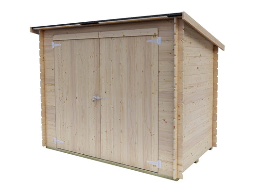 Casetta in legno Eureka addossata 218x130 cm – Kit Montaggio Incluso