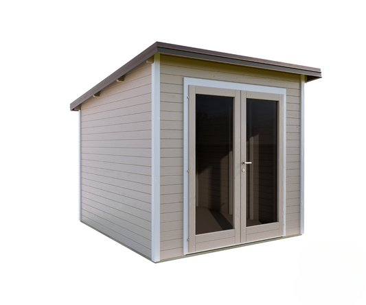 Casetta in legno Nike 250x250 cm – Pareti 25 mm – Colore Cipria