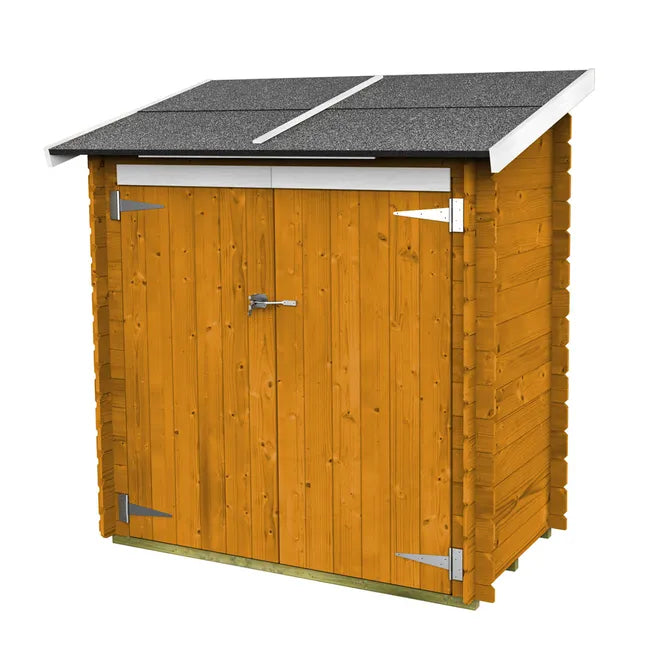 Casetta in legno Ambrogio addossata 155x85 cm – Kit Montaggio Incluso