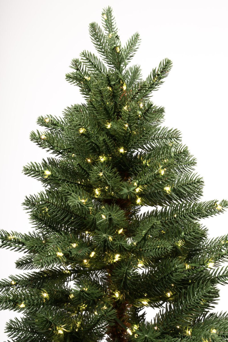 Albero di Natale Deneb Slim verde con LED integrati in polietilene – foto 6