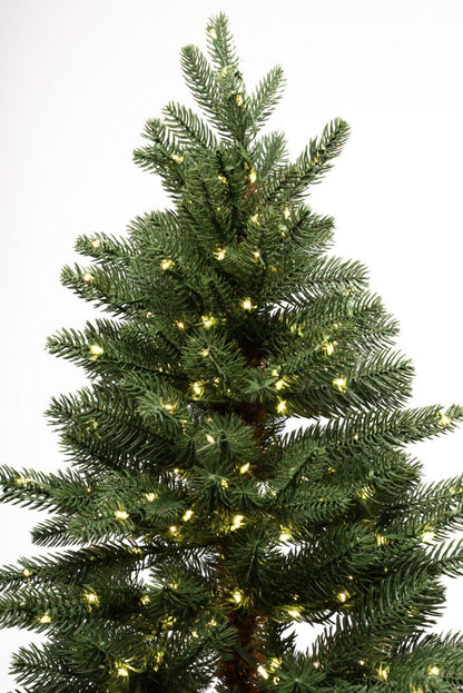 Albero di Natale Deneb Slim verde con LED integrati in polietilene – foto 6