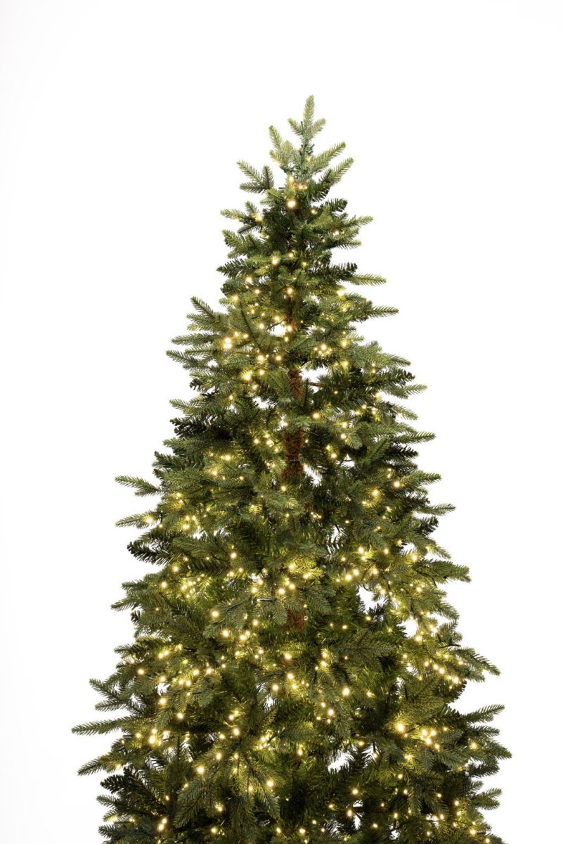 Albero di Natale Electra Slim con LED integrati accesi – foto 3