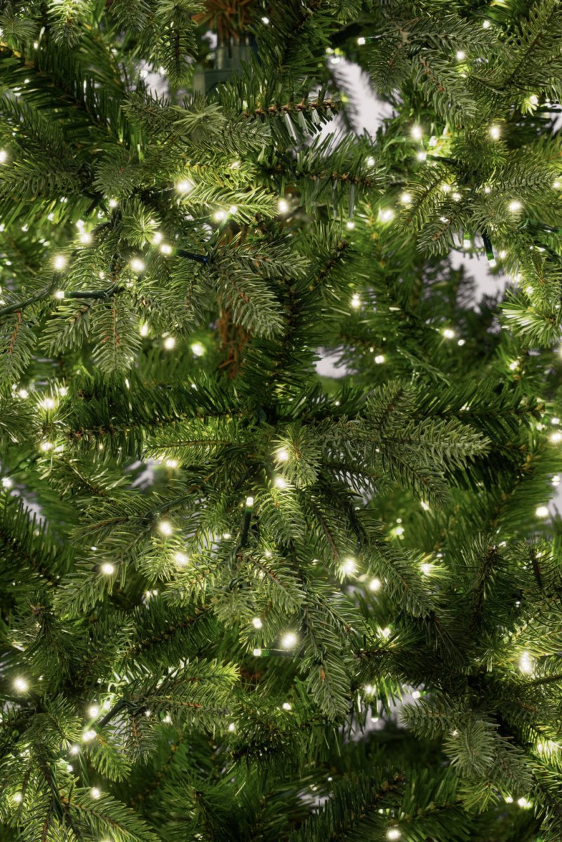 Albero di Natale Electra Slim con LED integrati accesi – foto 5