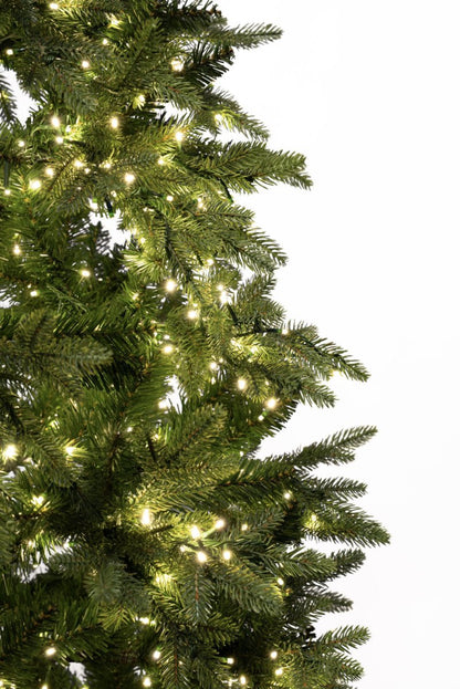 Albero di Natale Deneb Slim verde con LED integrati in polietilene – foto 7