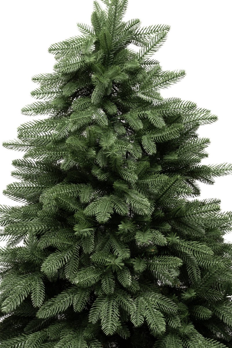 Albero di Natale Casentino verde con chioma ampia e rami realistici in PE e PVC – foto 8