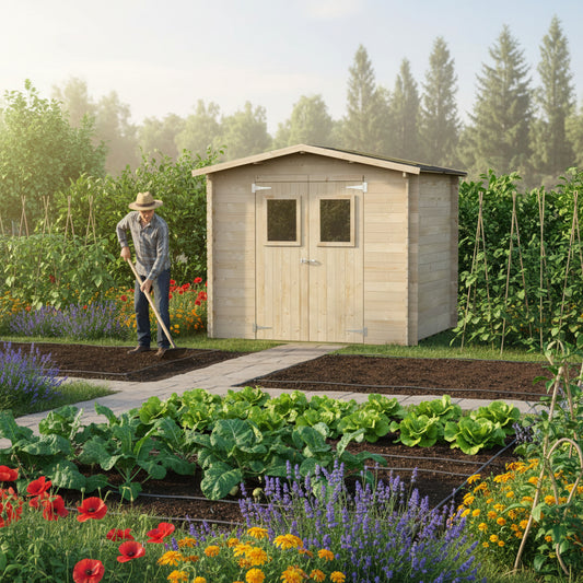 Casetta in Legno Hobby 248x198 cm – Kit Montaggio Incluso