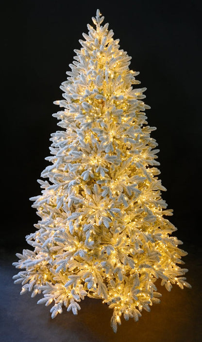 Albero di Natale Capella innevato con LED a luce calda – foto 4