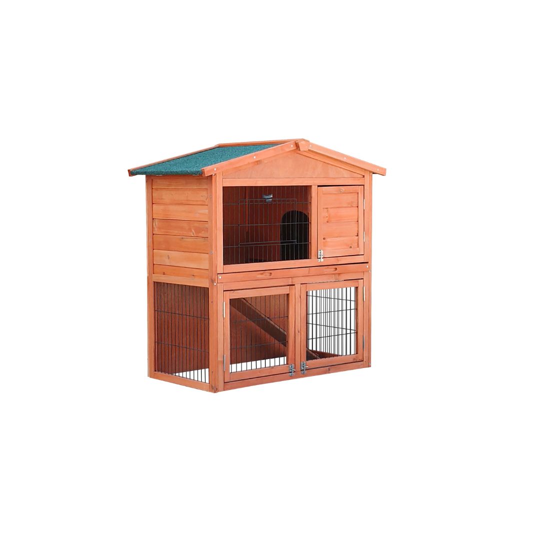 Casetta a 2 Piani per Piccoli Animali Rabbit 3 – 100×54,5×100 cm
