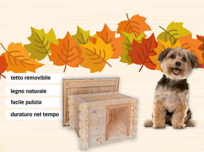 Cuccia per cani in legno Laila caratteristiche