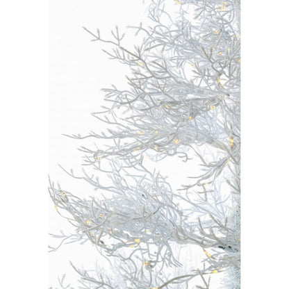 Albero di Natale bianco Vega con mini LED a luce calda – foto 5