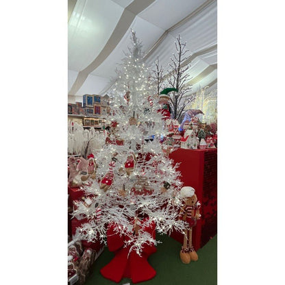 Albero di Natale bianco Vega con mini LED a luce calda – foto 7