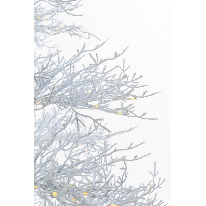Albero di Natale bianco Vega con mini LED a luce calda – foto 4