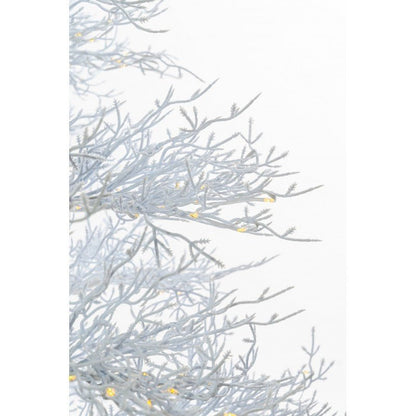 Albero di Natale bianco Vega con mini LED a luce calda – foto 4