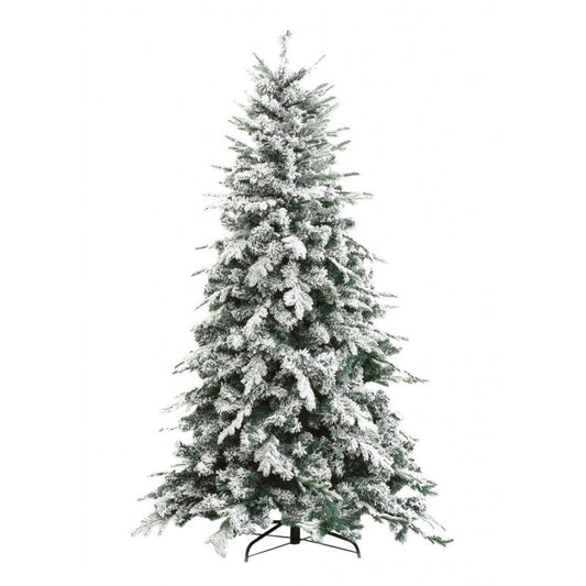Albero di Natale innevato Alaska Xone con neve distribuita su tutti i rami