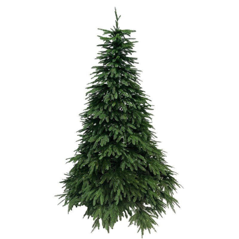 Albero di Natale Somadida verde con rami penduli e chioma folta fino a terra – foto 7