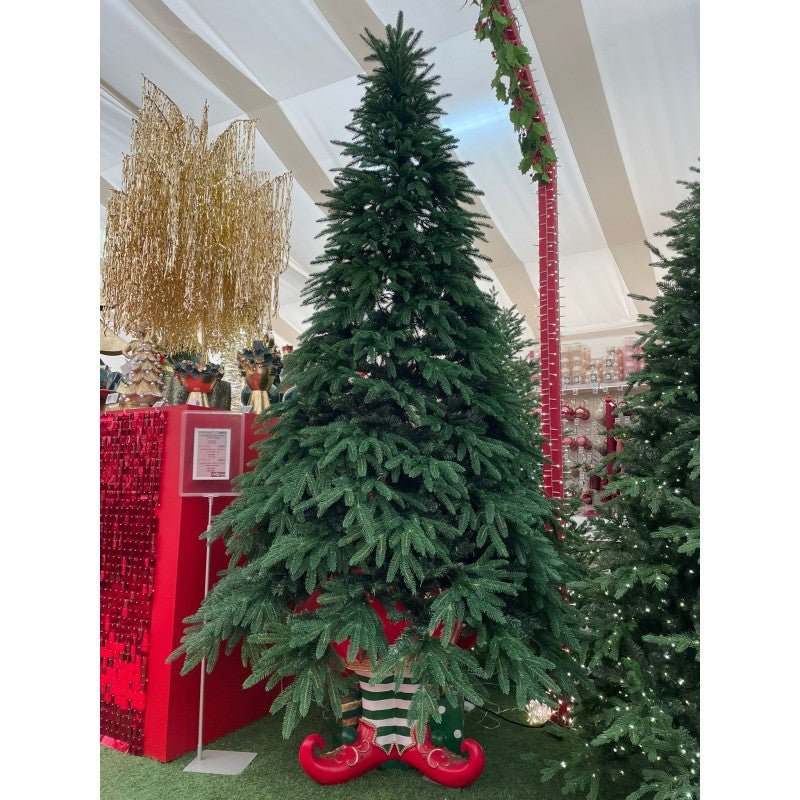 Albero di Natale Somadida verde con rami penduli e chioma folta fino a terra – foto 6