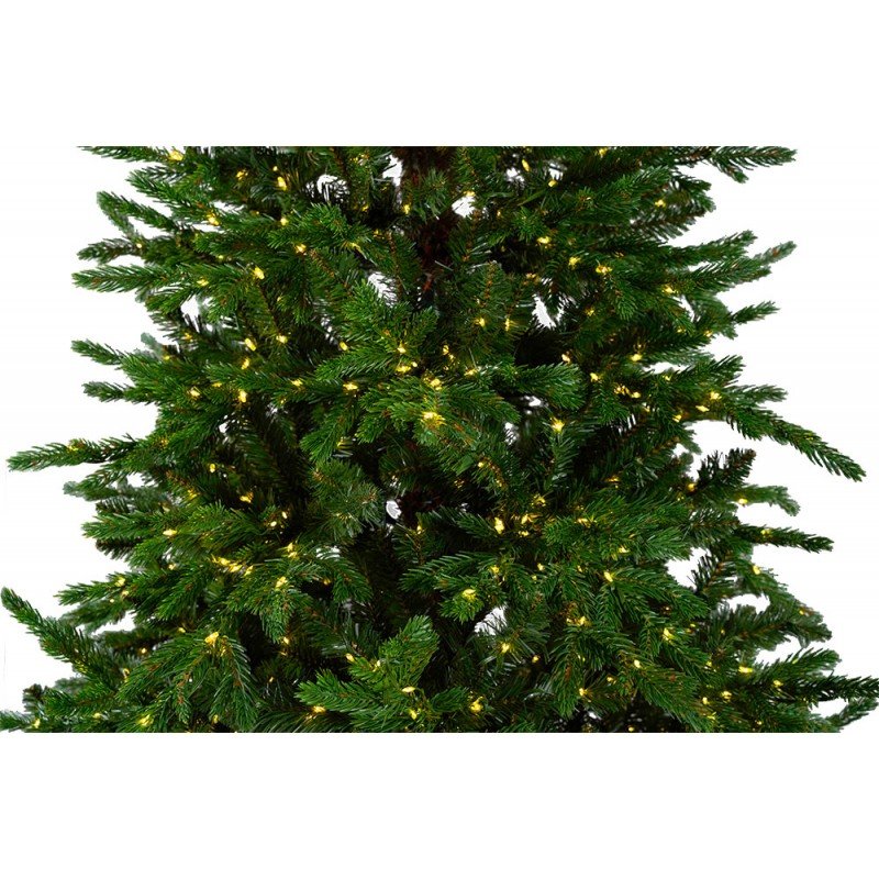 Albero di Natale Castore con luci LED integrate accese – foto 2