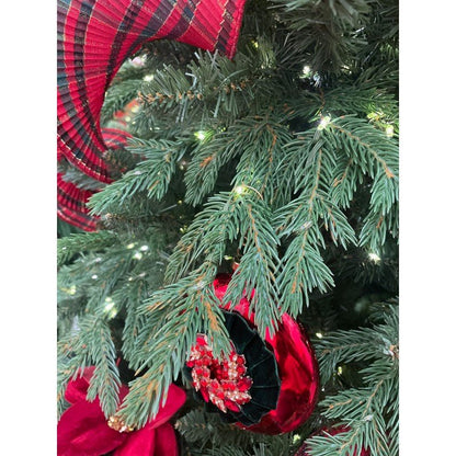 Albero di Natale Castore con luci LED integrate accese – foto 6
