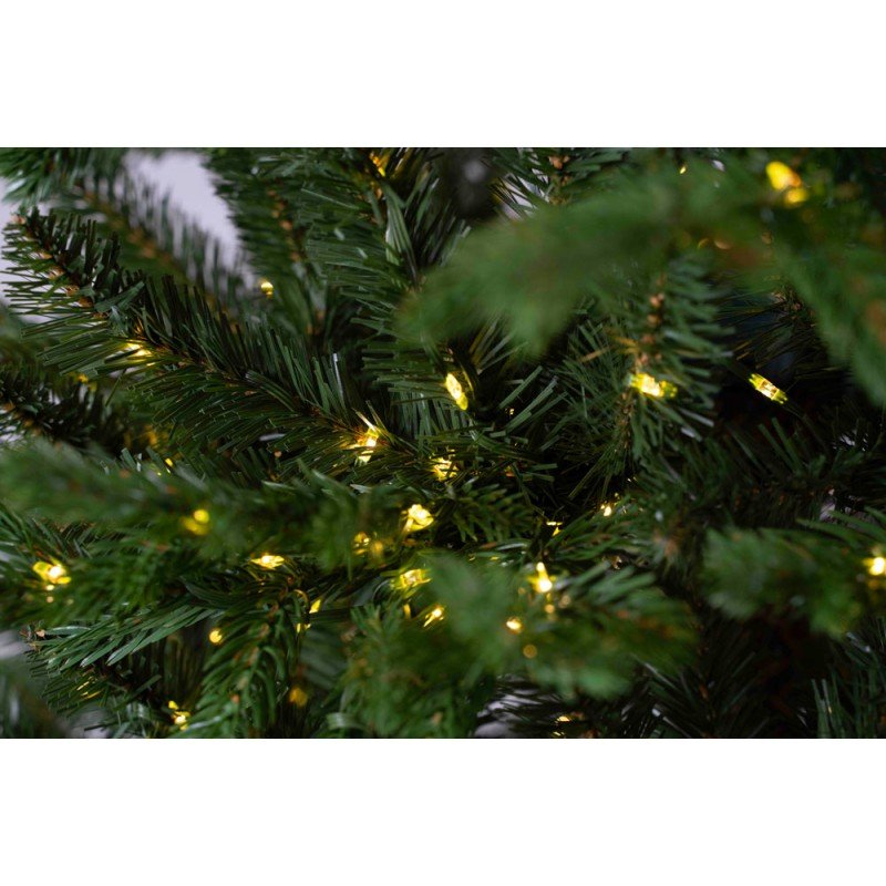 Albero di Natale Castore con luci LED integrate accese – foto 4