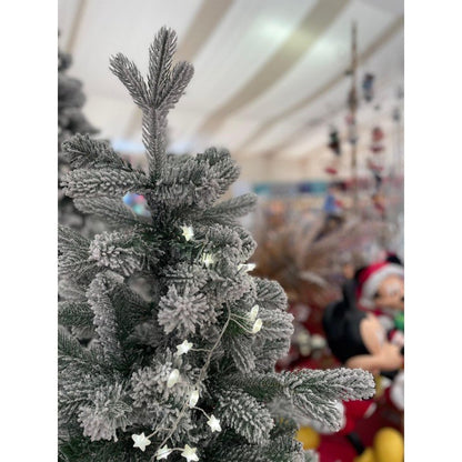 Albero di Natale Cogne slim innevato con floccatura effetto neve – foto 11