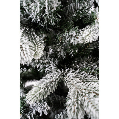 Albero di Natale Cogne slim innevato con floccatura effetto neve – foto 6