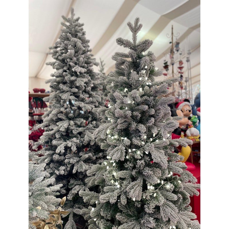 Albero di Natale Cogne slim innevato con floccatura effetto neve – foto 8